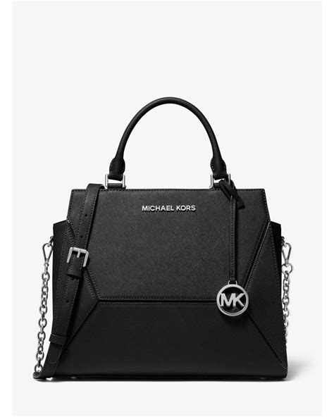 michael kors prism saffiano leather satchel|michael kors saffiano wallet black.